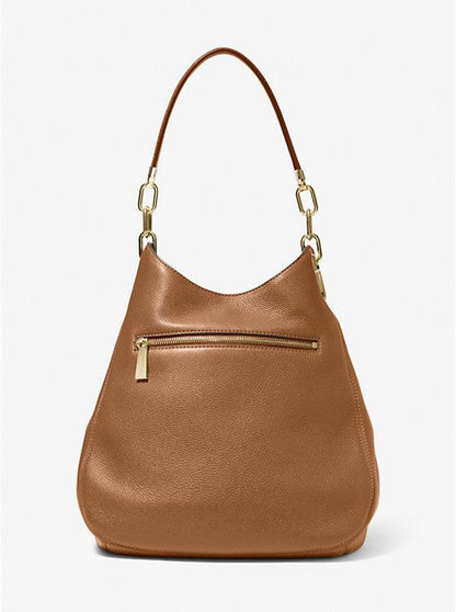 Lillie Large Pebbled Leather Shoulder Bag