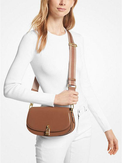 Mila Medium Leather Messenger Bag