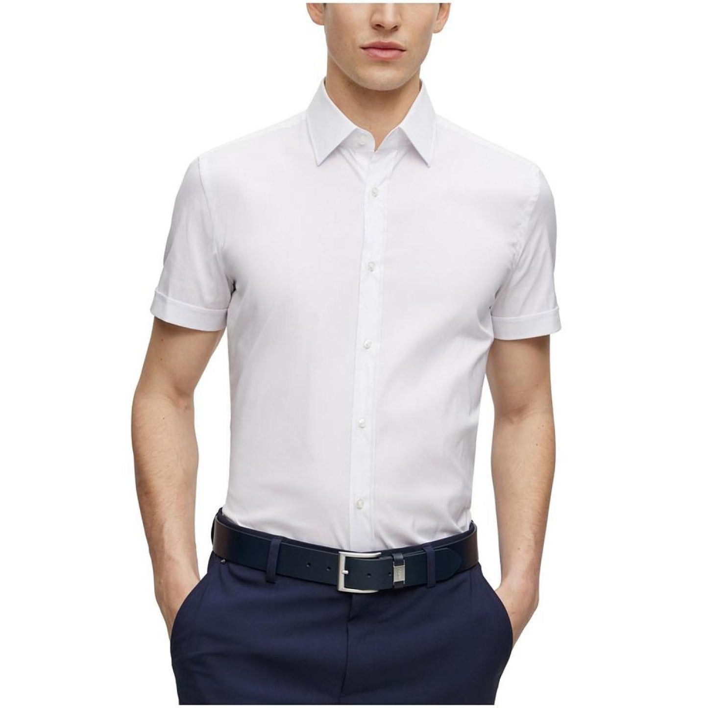 Men's Slim-Fit Easy-Iron Poplin Shirt