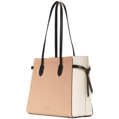 Knott Colorblocked Leather Large Tote