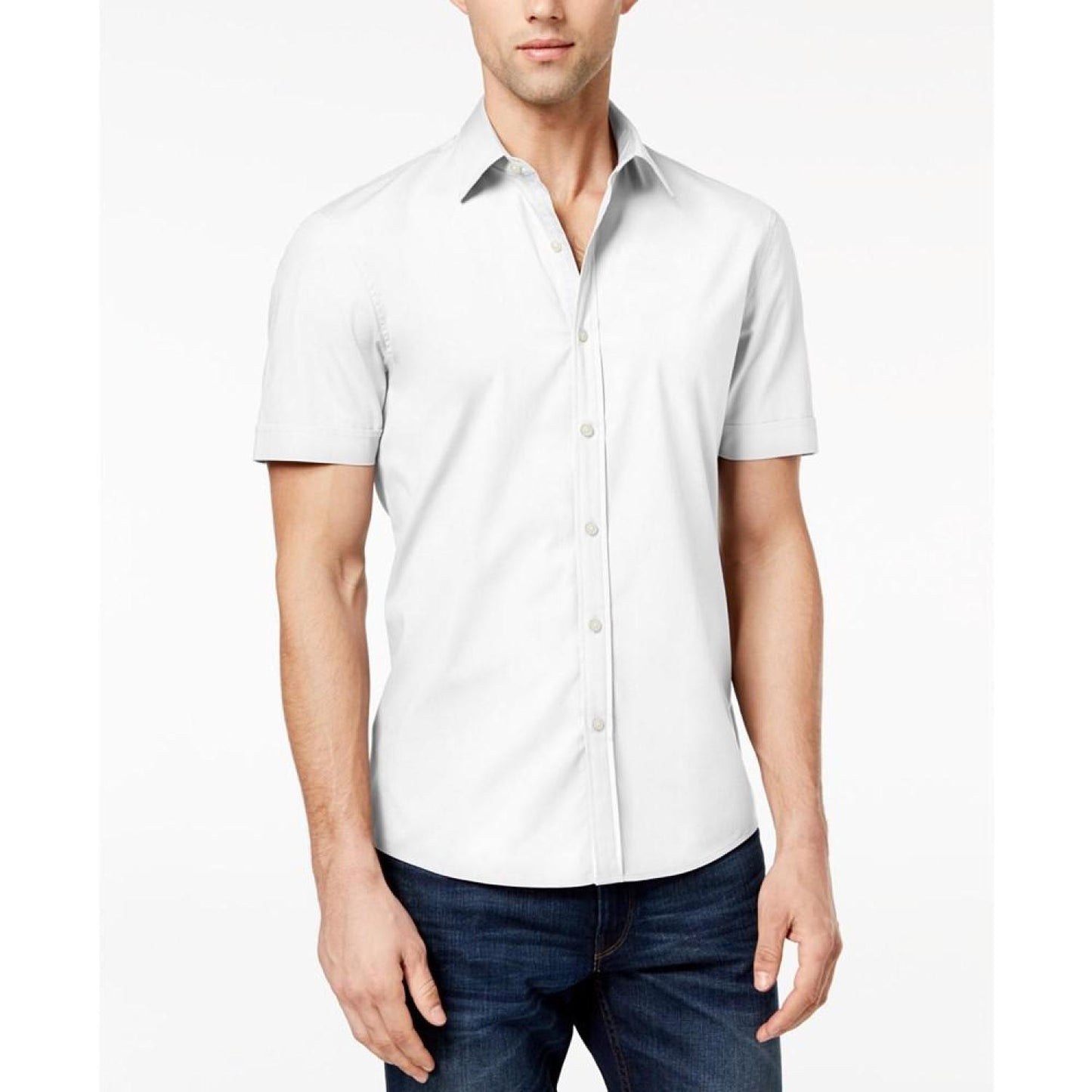 Men's Solid Stretch Shirt