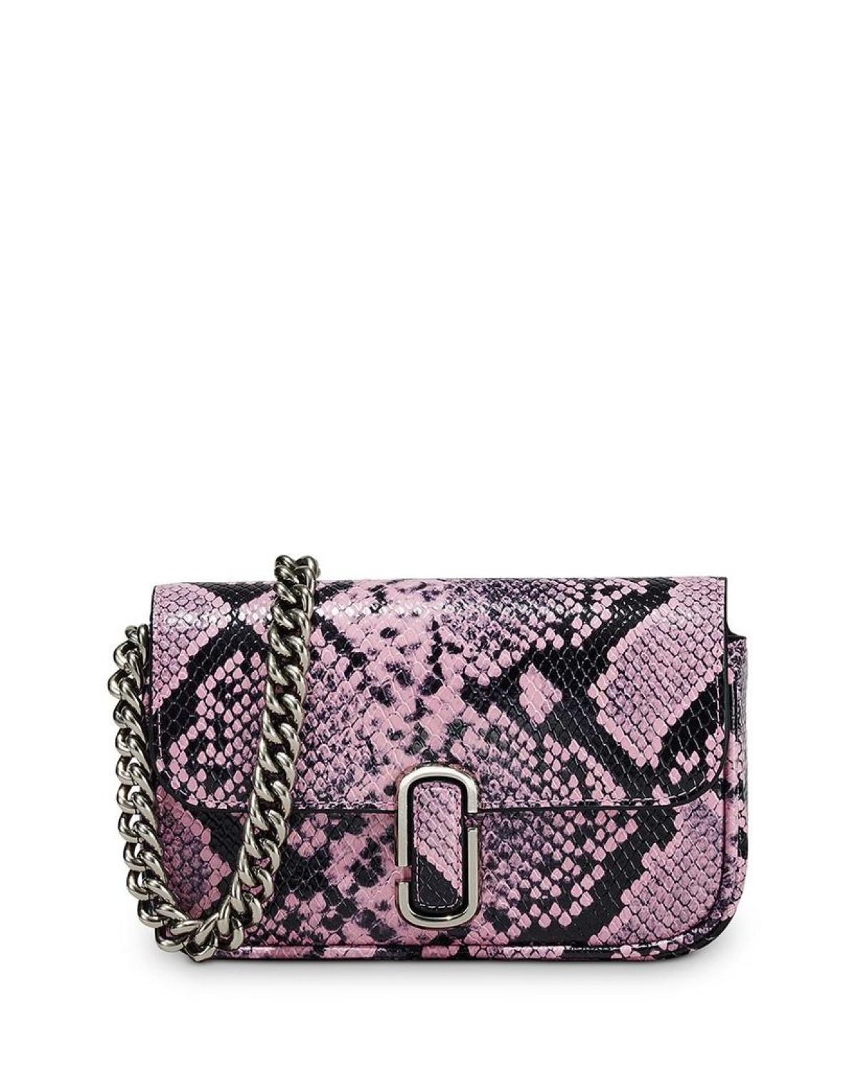 The Snake-Embossed J Marc Mini Shoulder Bag