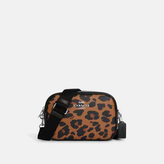 Coach Outlet Jamie Camera Bag In Signature Canvas With Leopard Print