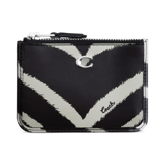 Zebra Print Leather Mini Skinny ID Case