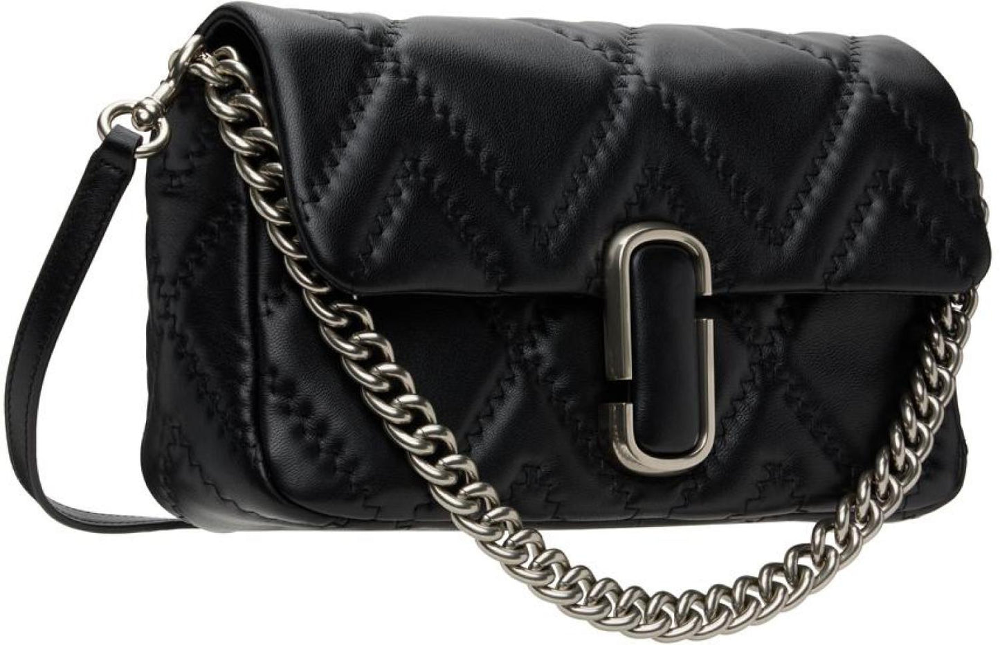 Black 'The Large Quilted J Shoulder Bag ' Bag