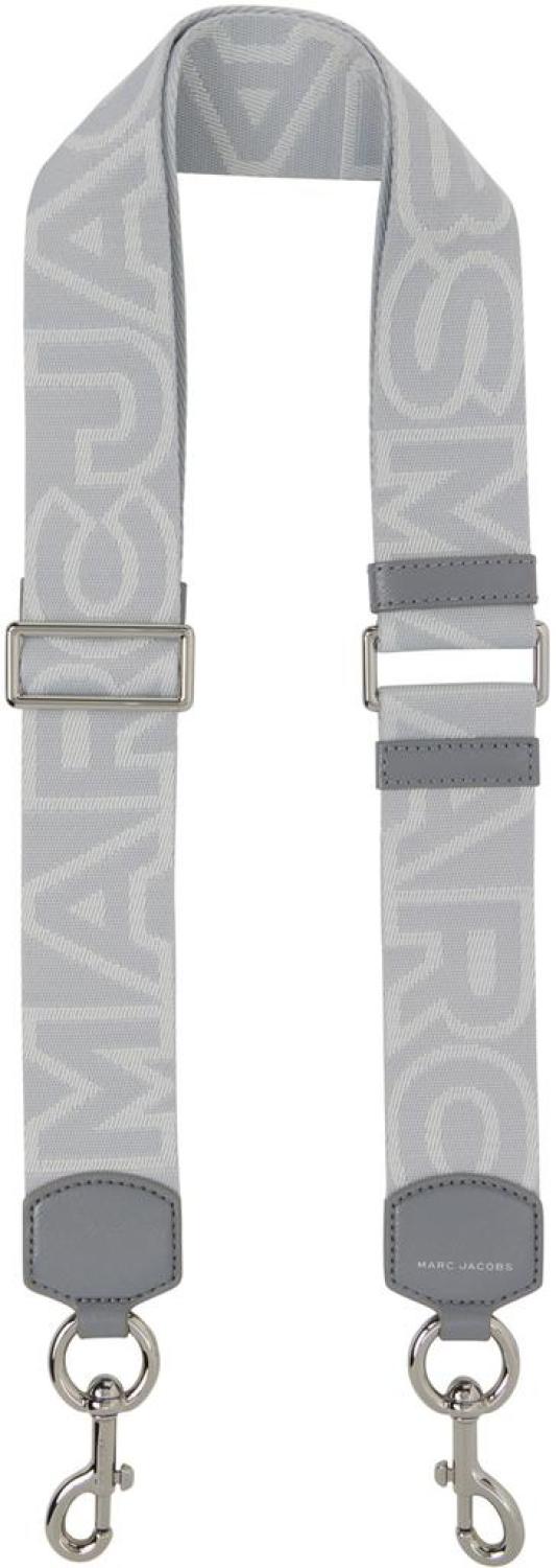 Gray 'The Outline Logo' Shoulder Strap