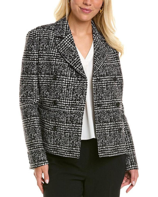 Michael Kors Glenplaid Wool-Blend Jacket