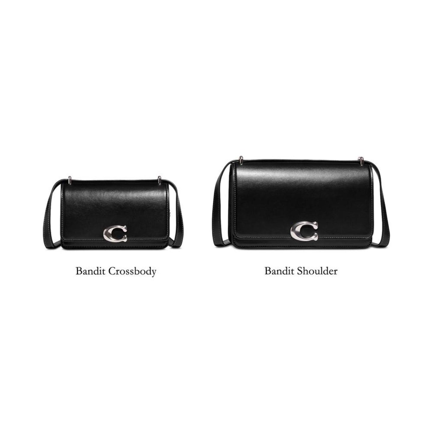 Luxe Refined Calf Leather Bandit Shoulder Bag