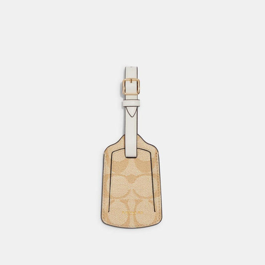 Coach Outlet Luggage Tag In Signature Canvas