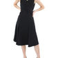 Womens Silk Midi Sheath Dress