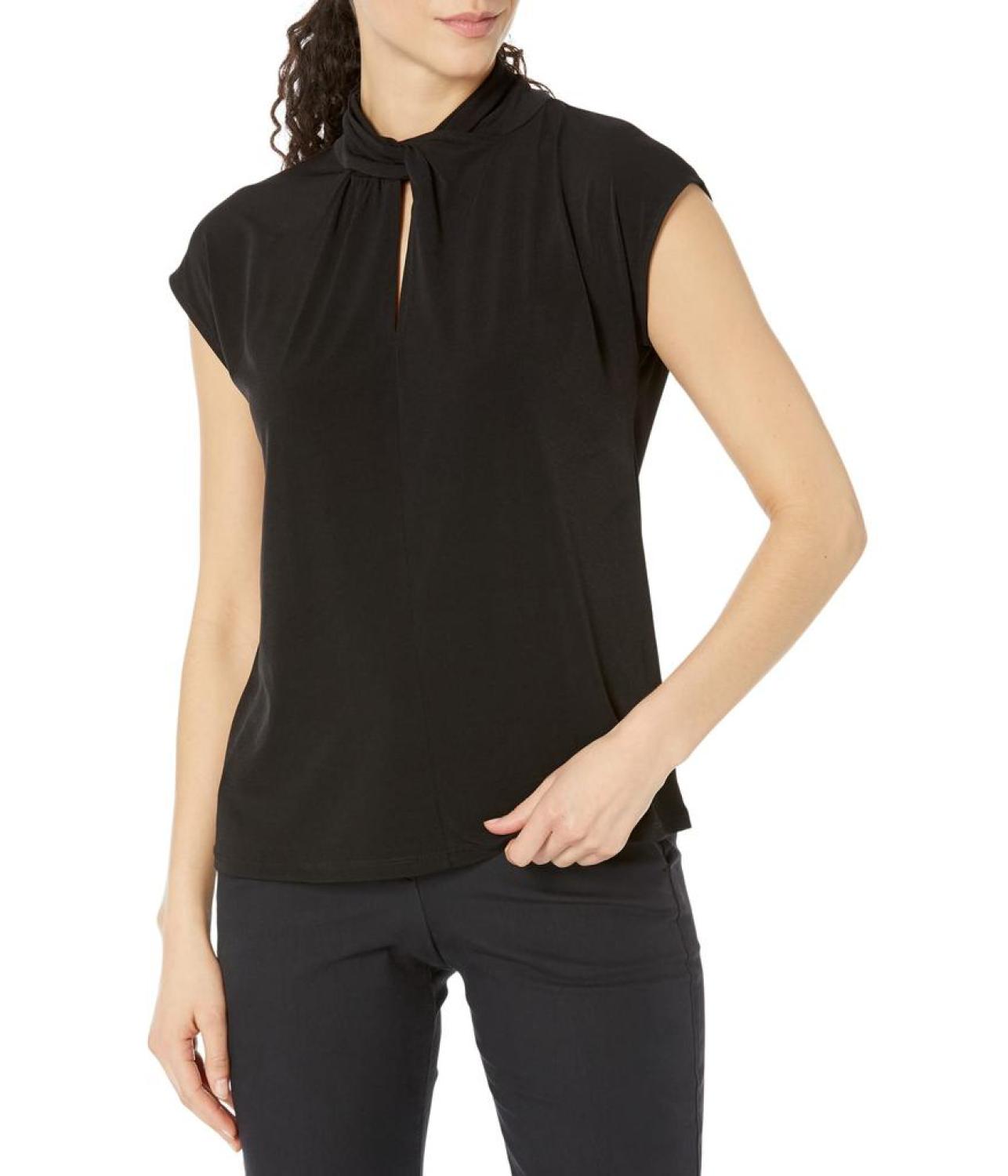 Twist Neck Sleeveless Top