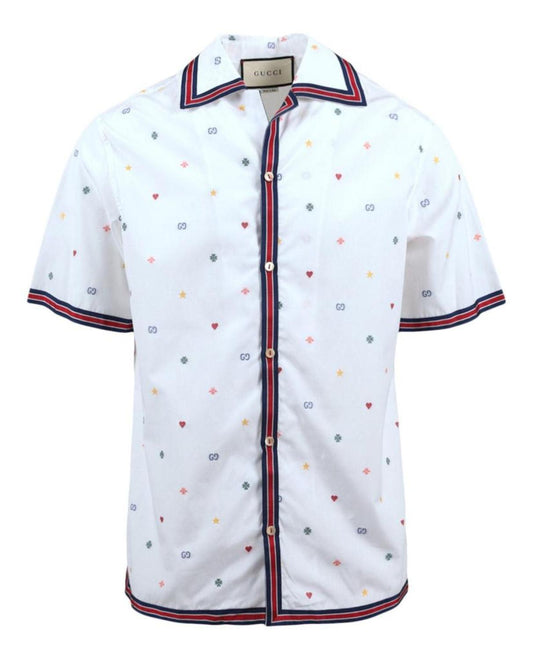 Fil-coupé Cotton-poplin Bowling Shirt