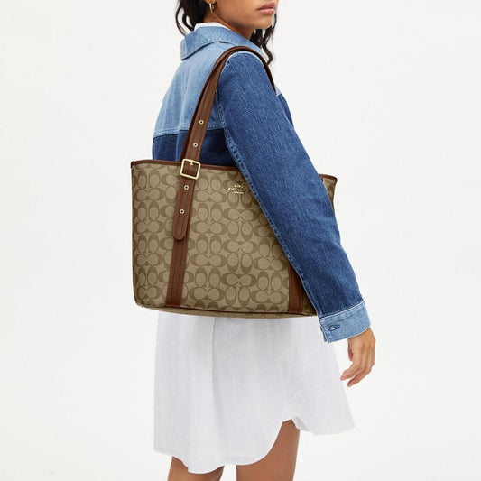 Coach Outlet Ashton Tote In Signature Canvas