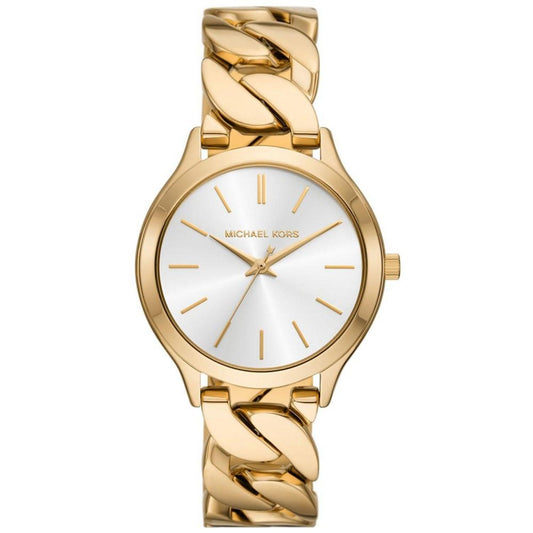 Women's Slim Runway Three-Hand Gold-Tone Stainless Steel Watch 38mm