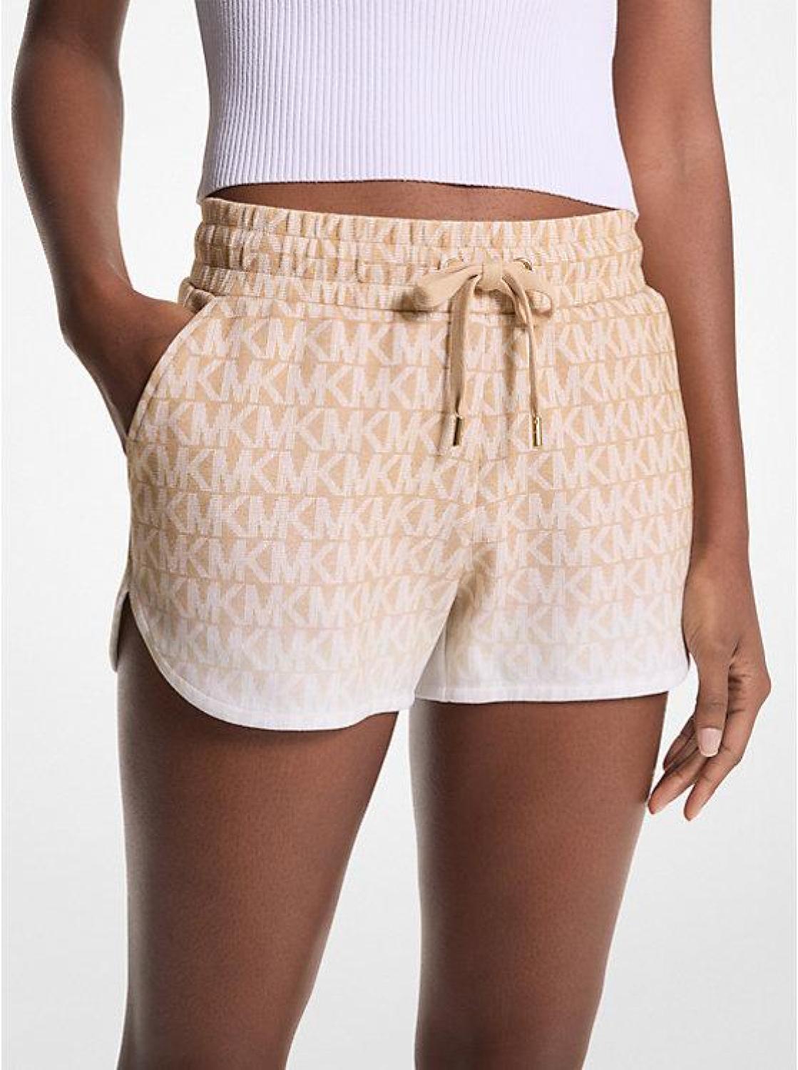 Ombré Logo Cotton Blend Shorts