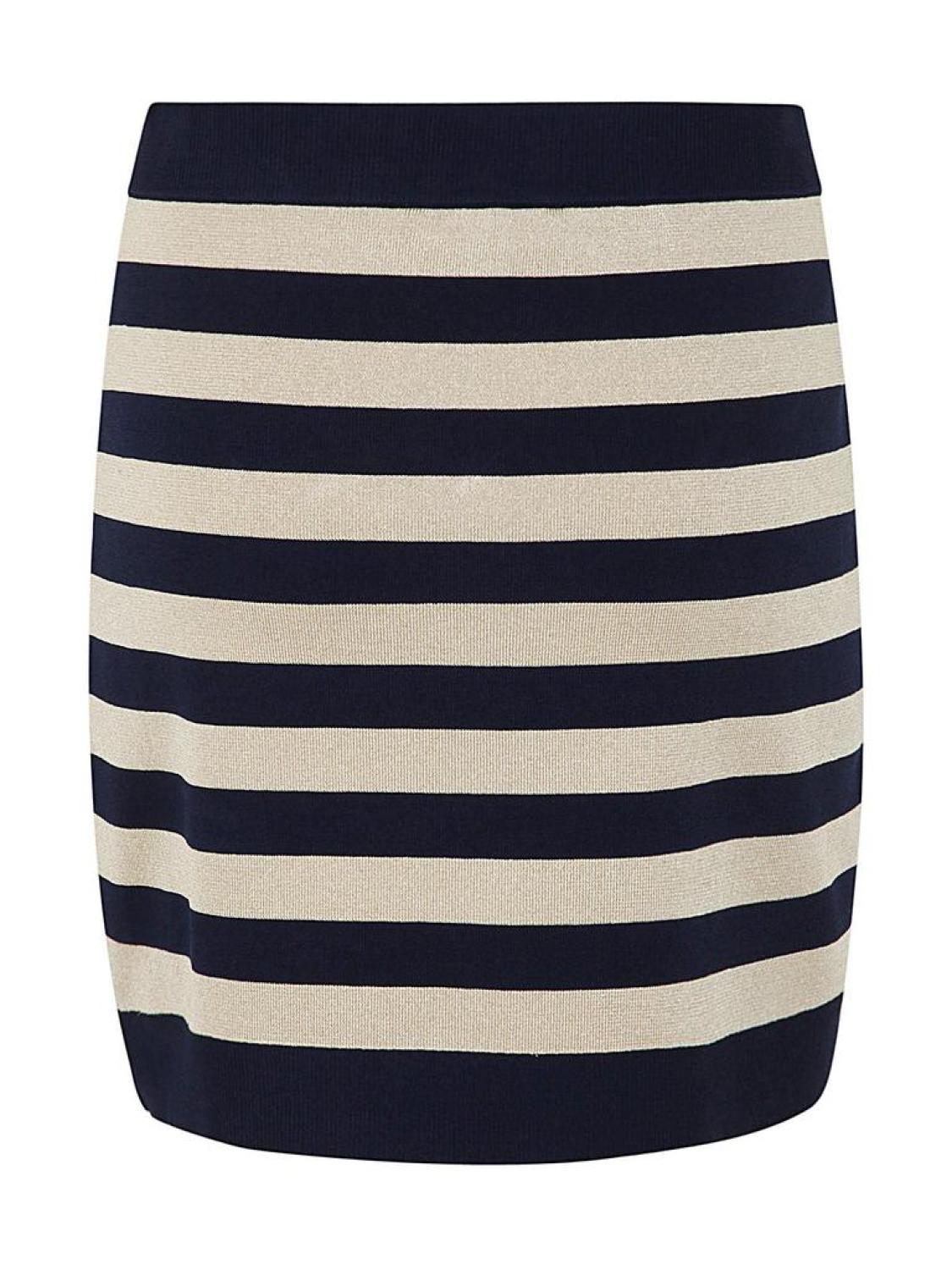 Michael Michael Kors Striped Knitted Mini Skirt