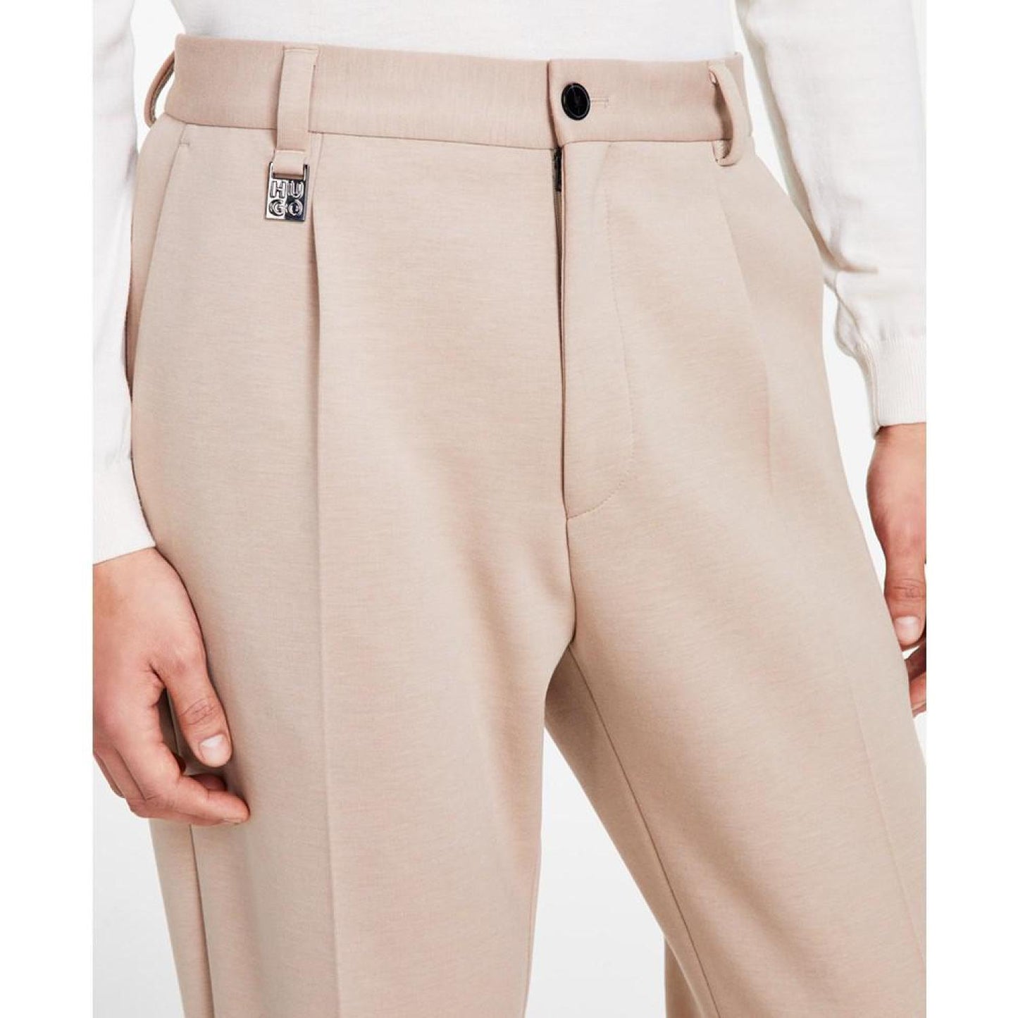 Men's Relaxed-Fit Suit Pants