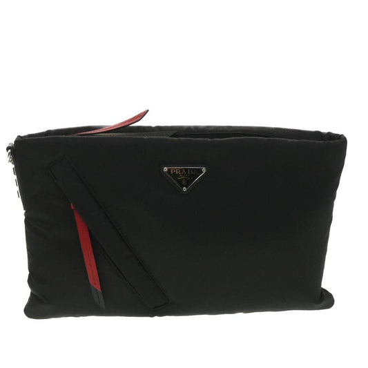 Prada Saffiano Synthetic Clutch Bag (Pre-Owned)