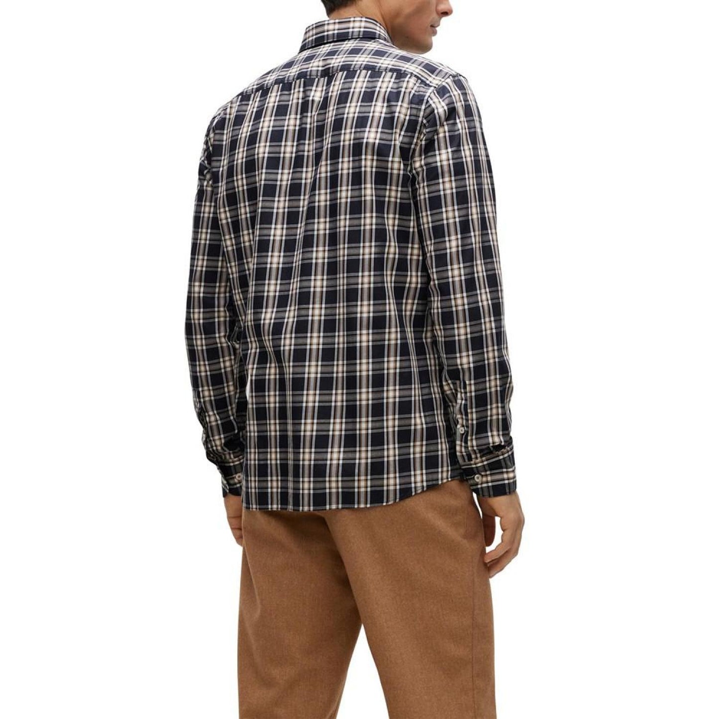 Men's Checked Casual-Fit Shirt