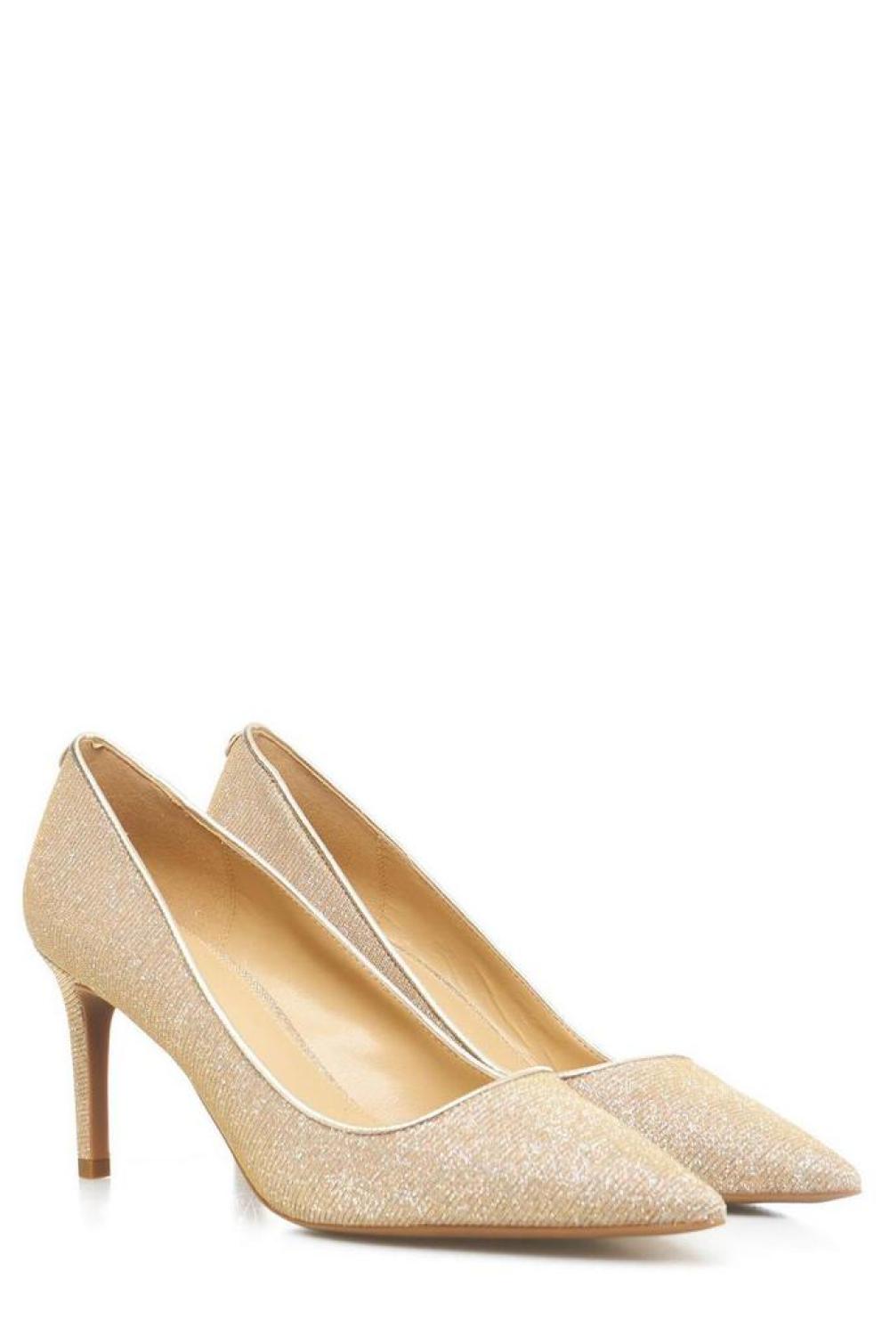 Michael Michael Kors Glittered Pointed Toe Pumps