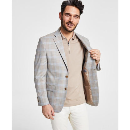 Men's Modern-Fit Plaid Sport Coat