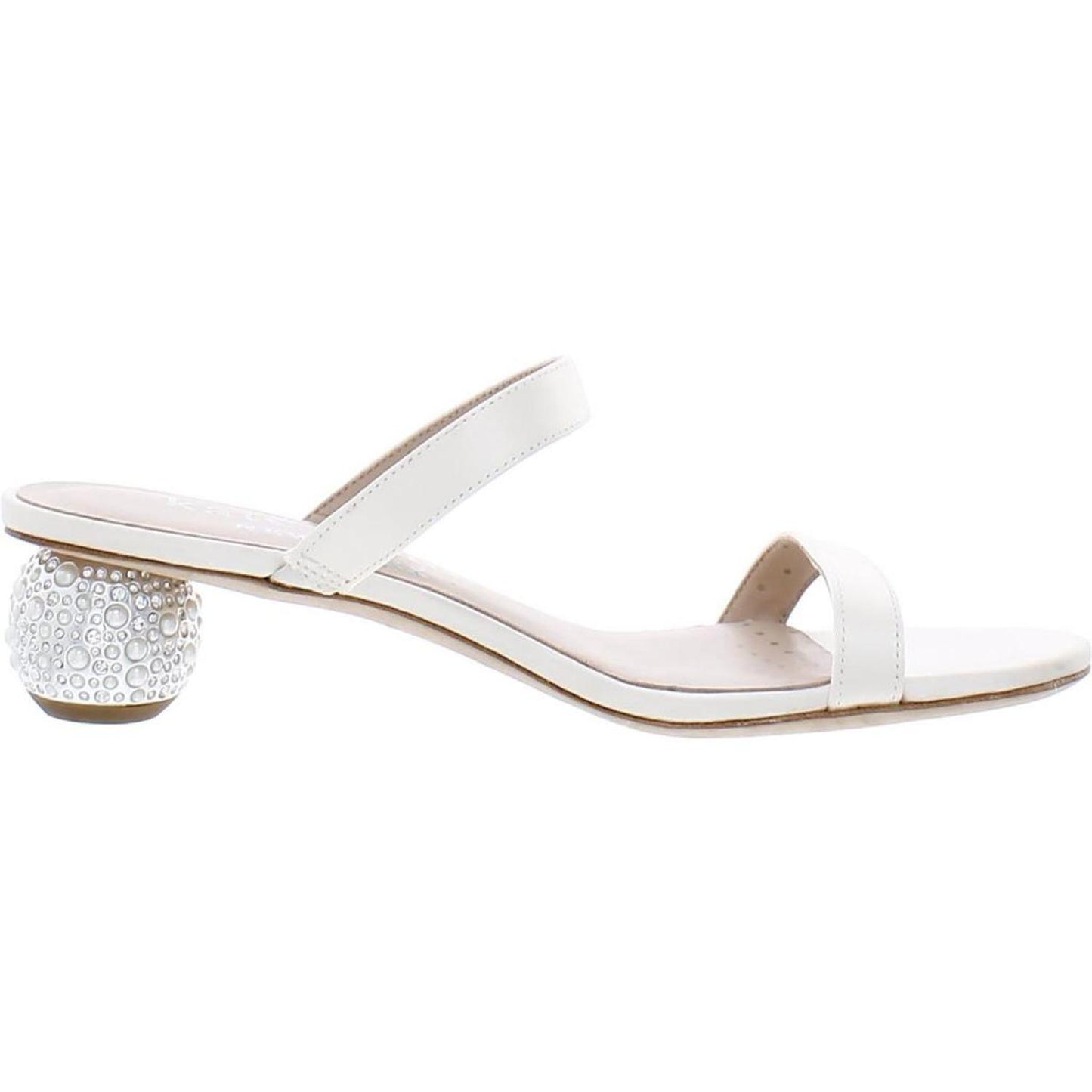 Palm Springs Womens Satin Embellished Heels