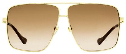 Gucci Women's Square Chain Sunglasses GG1087S 002 Gold/Purple 63mm