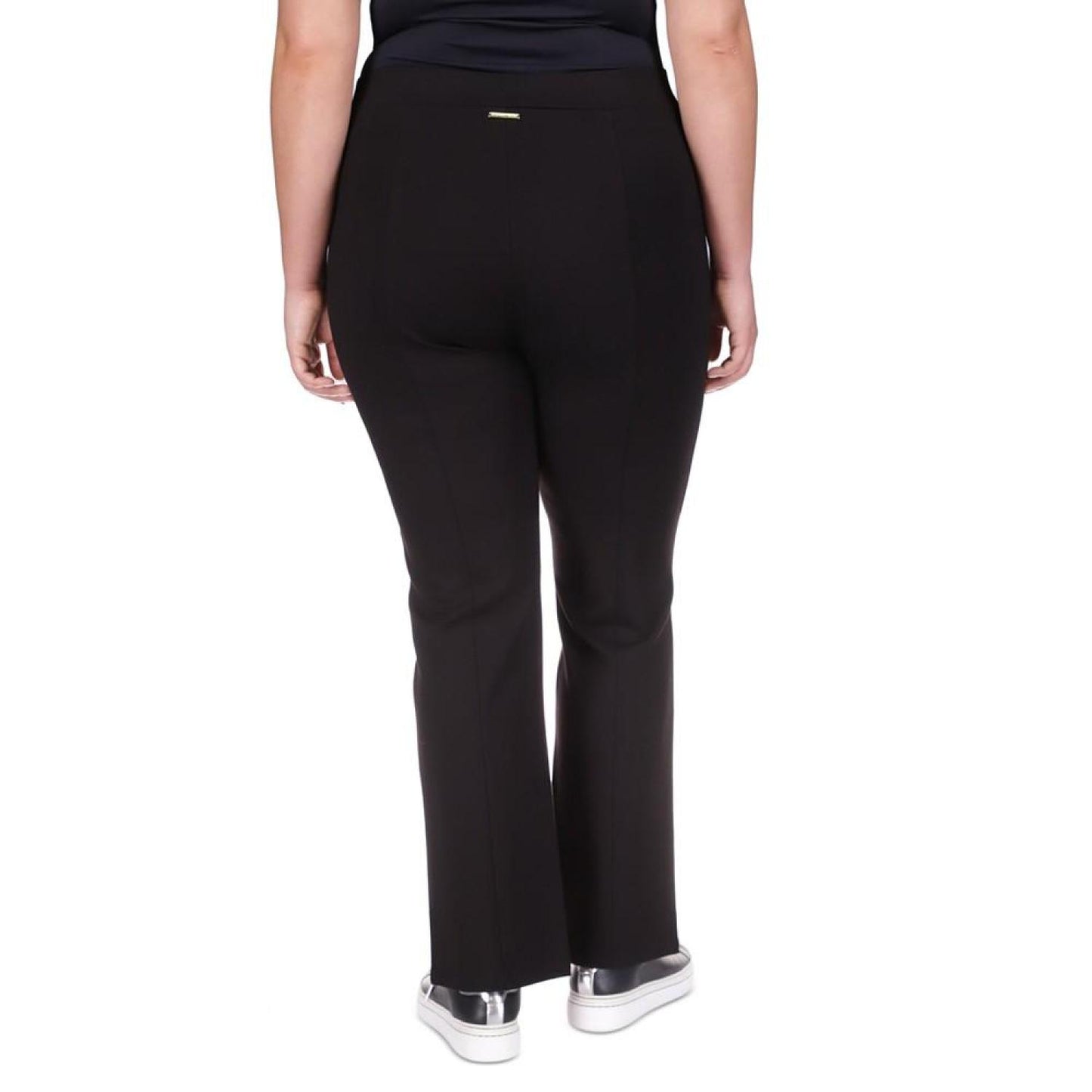 Plus Size Split-Hem Legging Pants