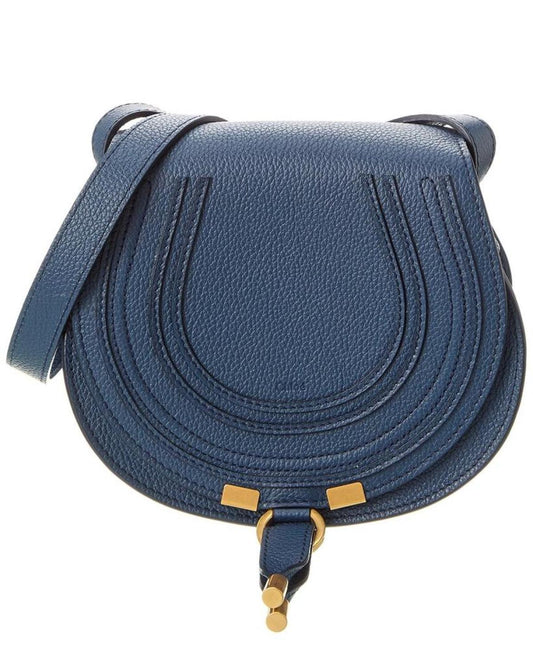 Chloé Marcie Small Leather Saddle Bag