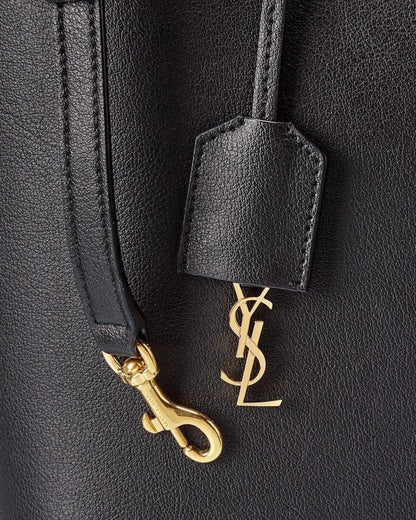 Saint Laurent Toy N/S Leather Shopper Tote