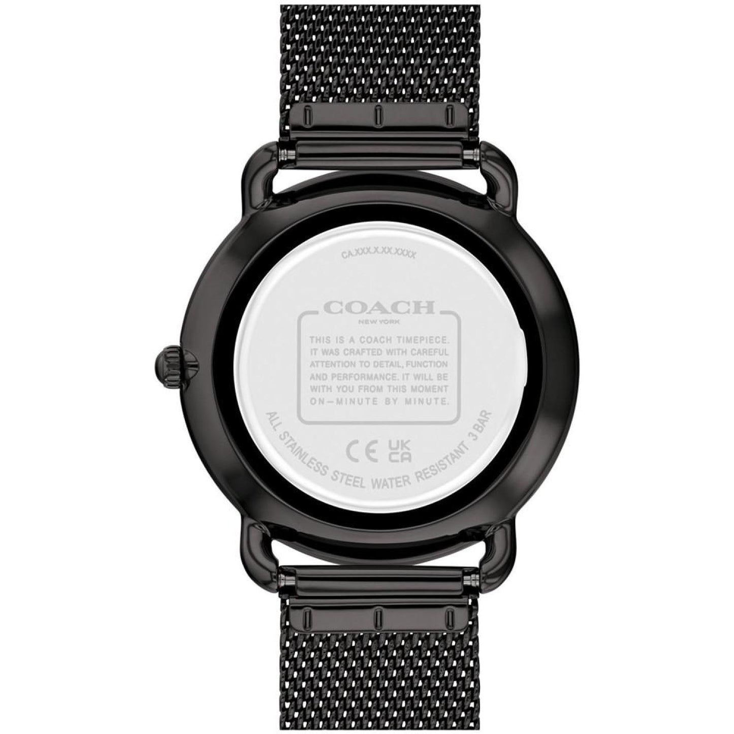 Women's Elliot Black Stainless Steel Mesh Watch 36mm