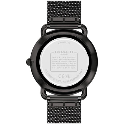 Women's Elliot Black Stainless Steel Mesh Watch 36mm