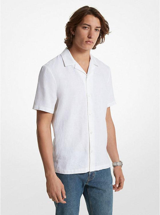 Relaxed-Fit Linen Camp Shirt