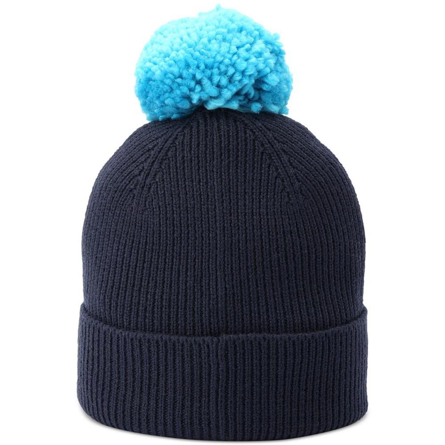 Women's Script Logo Pom Pom Beanie