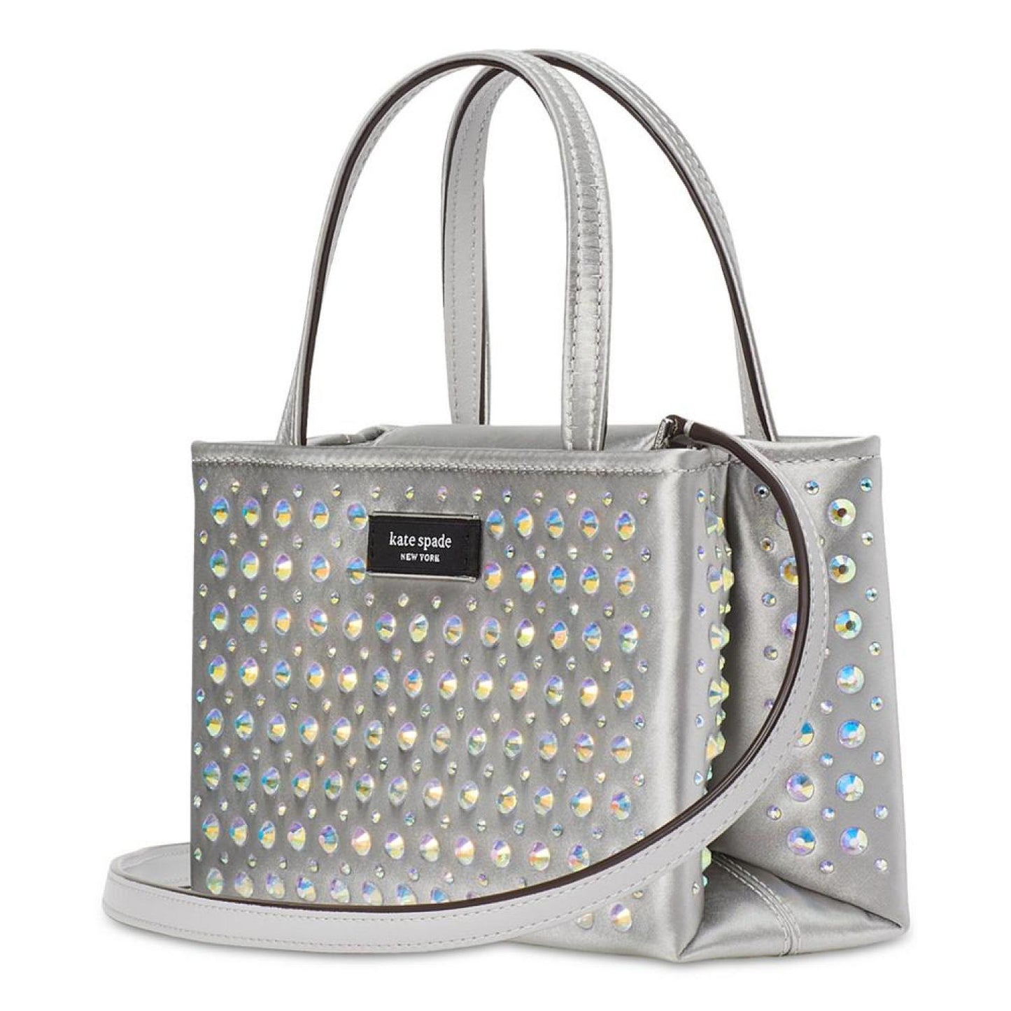 Sam Icon Crystal Embellished Fabric Mini Tote