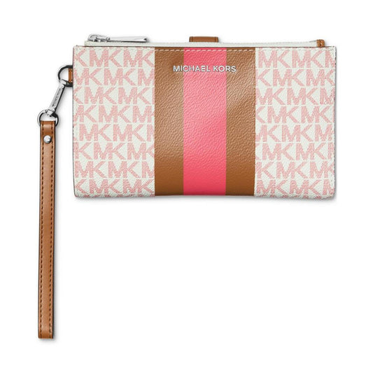 Logo Jet Set Double Zip Wristlet