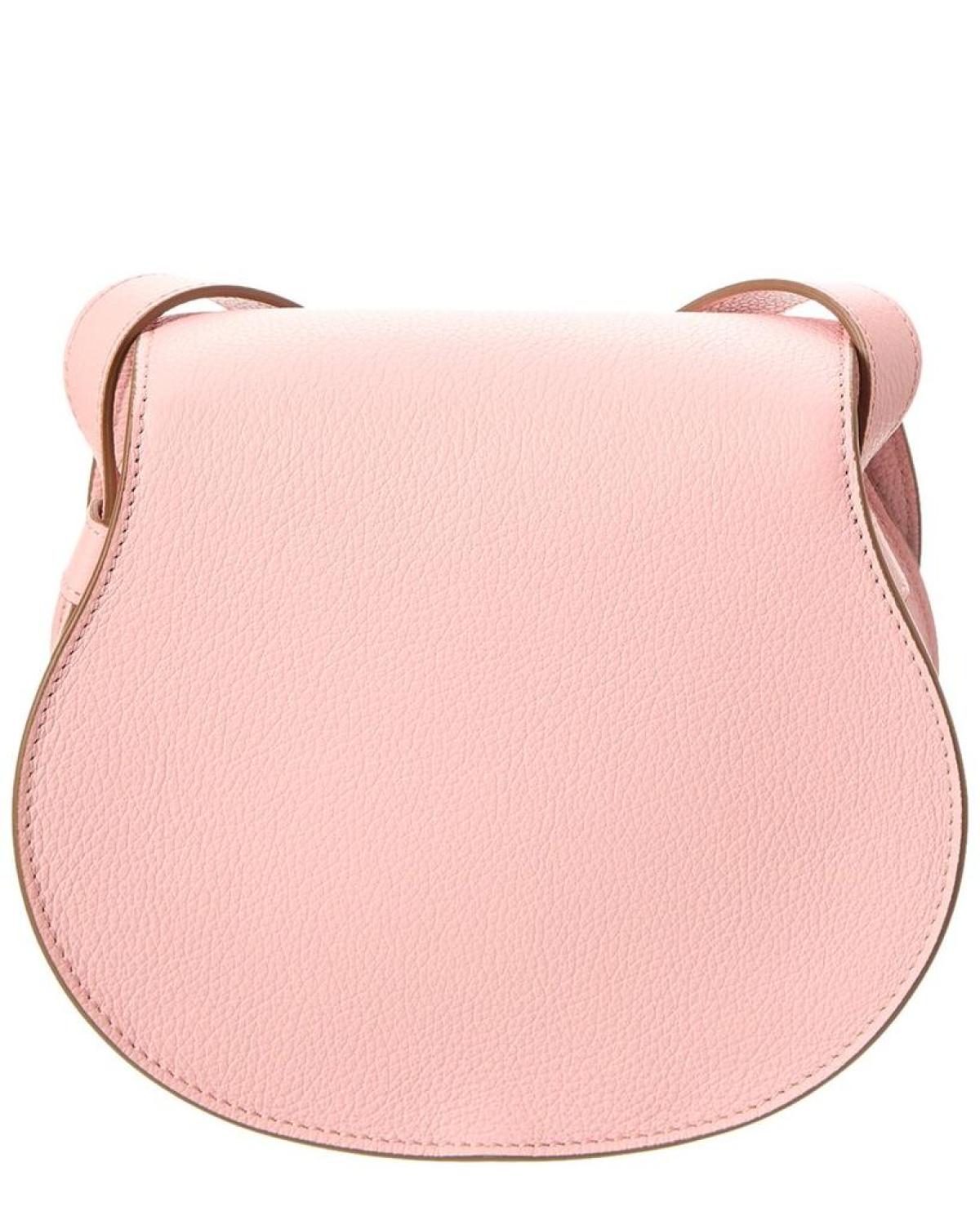 Chloé Marcie Small Leather Saddle Bag