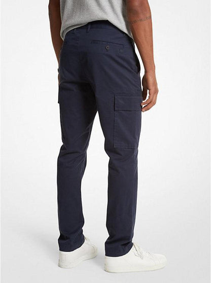 Cotton Blend Twill Cargo Pants