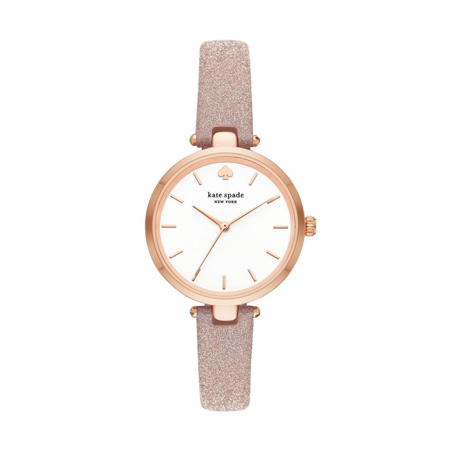 kate spade new york women's holland three-hand, rose gold-tone alloy watch