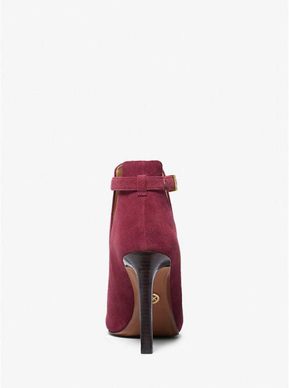 Lawson Suede Open-Toe Ankle Boot