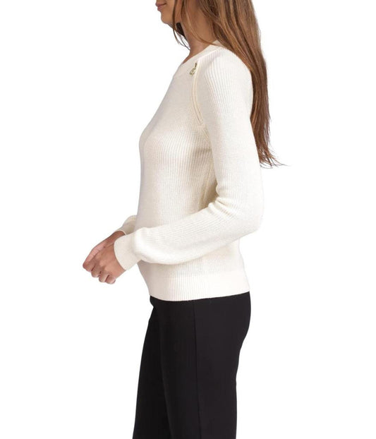 Crop Shaker Zip Sweater