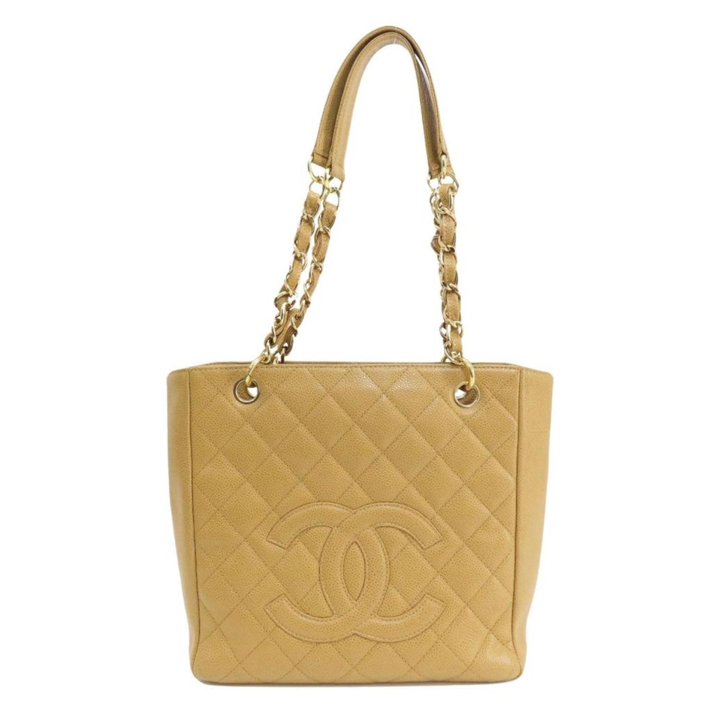 Chanel Pst (Petite Shopping Tote) Leather Tote Bag (Pre-Owned)