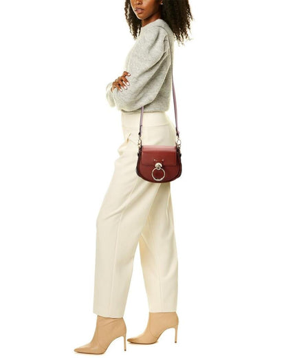 Chloé Tess Small Leather & Suede Shoulder Bag