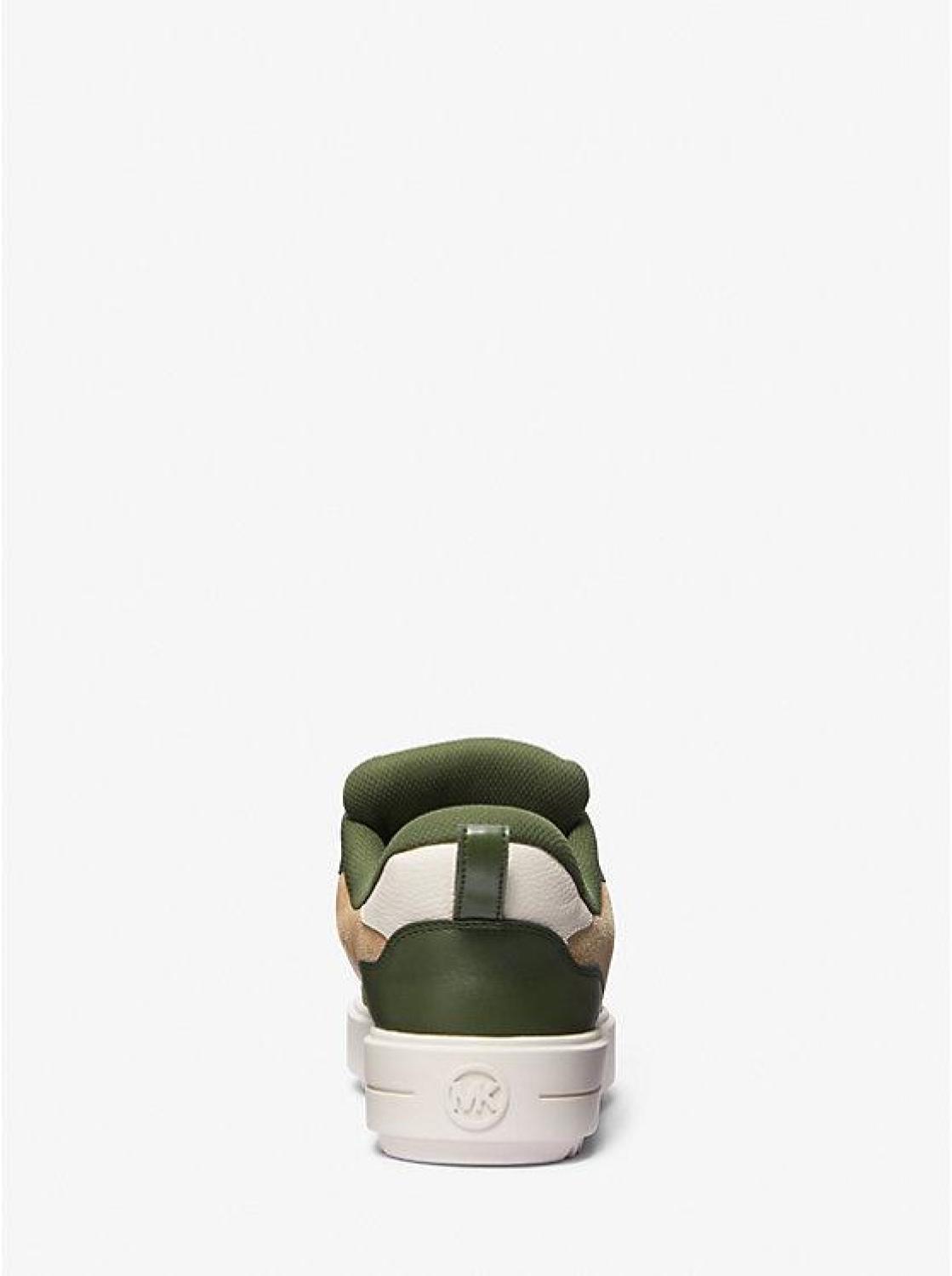 Rumi Color-Block Leather Platform Sneaker