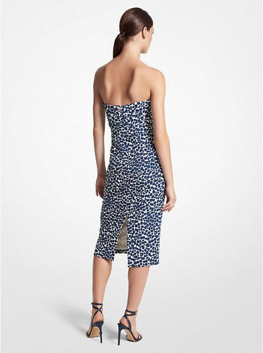 Cheetah Print Stretch Cady Dress