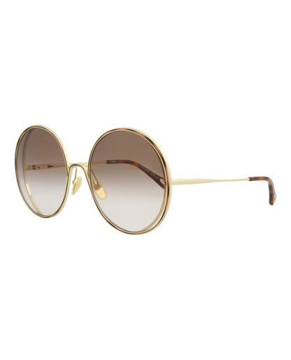 Round-Frame Metal Sunglasses