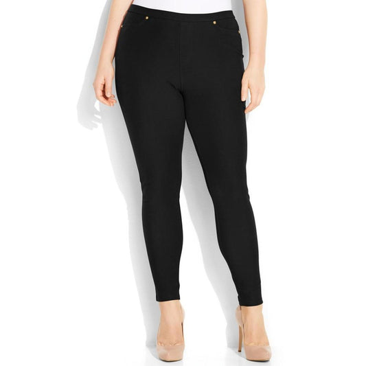 Plus Size High Rise Pull-On Skinny Pants