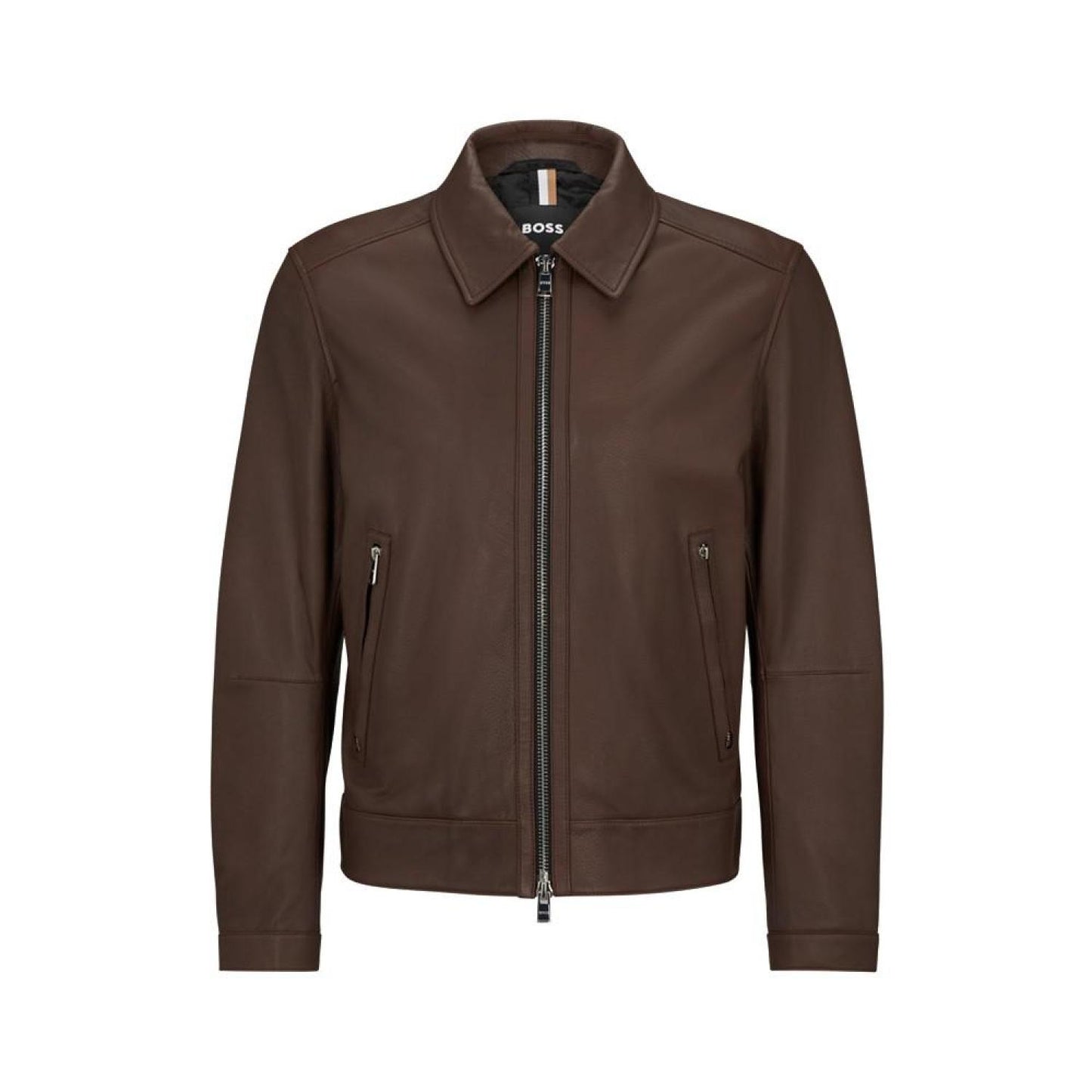 Men's Two-Way Zip Leather Jacket