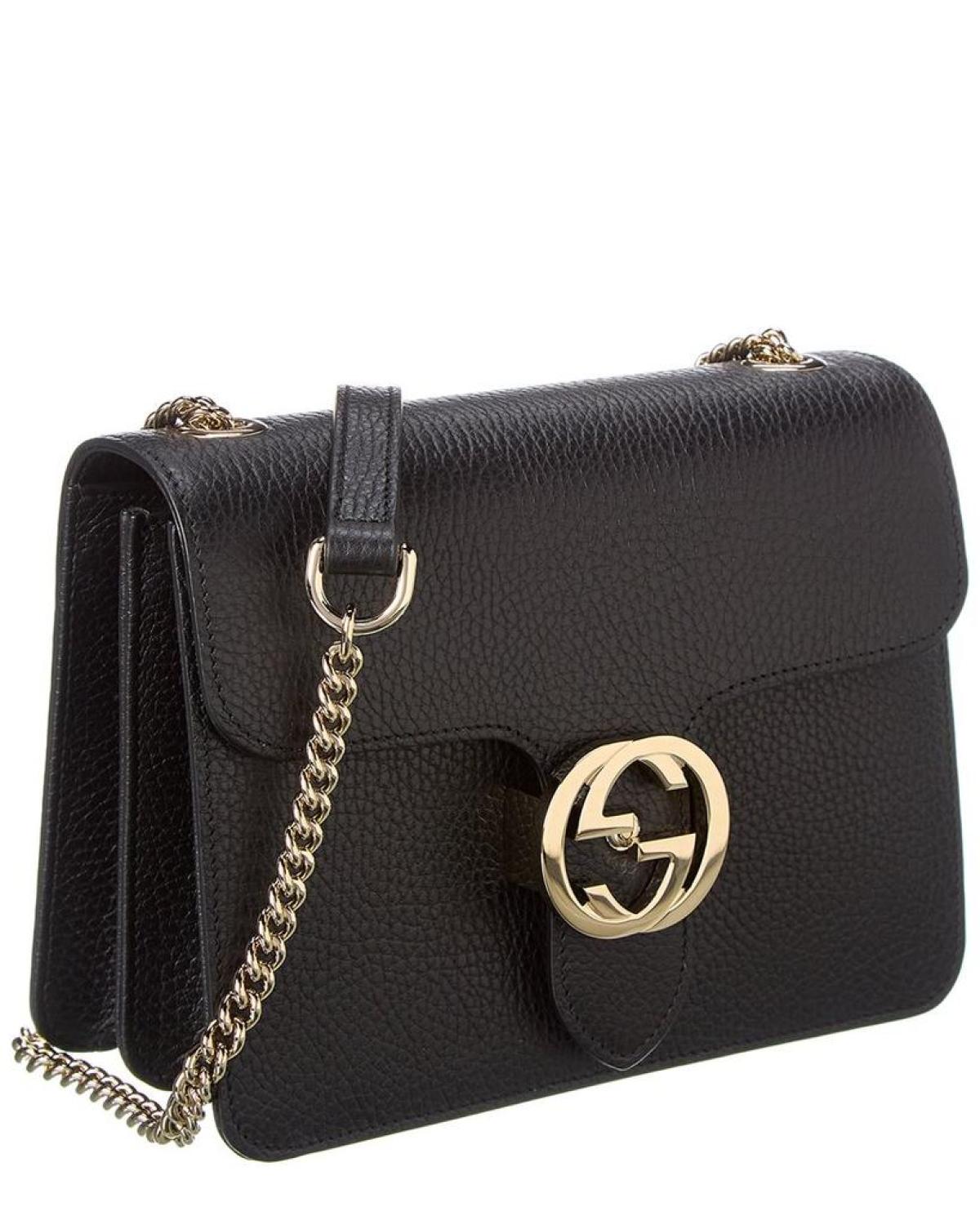 Gucci Interlocking G Small Leather Shoulder Bag