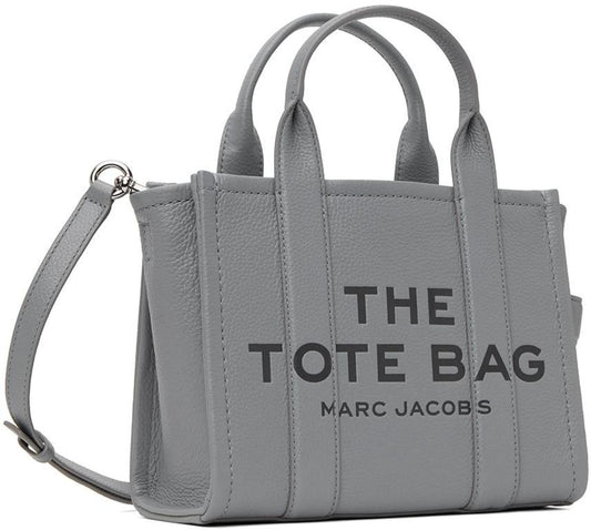 Gray 'The Leather Small' Tote